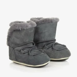Moon Boot Grey Suede Baby s Hot