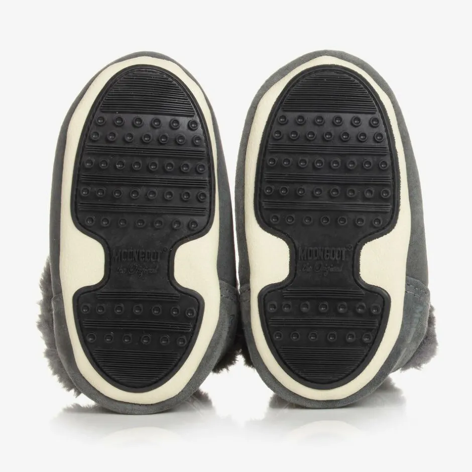 Moon Boot Grey Suede Baby s Hot