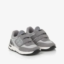 Dolce amp; Gabbana Grey Suede Leather & Mesh Baby Trainers Best