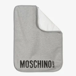 Moschino Baby Grey Teddy Bear Logo Changing Bag (30cm) Sale
