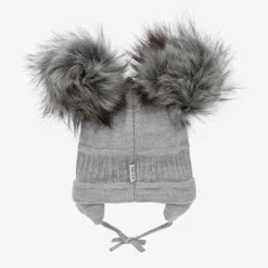 Sätila of Sweden Grey Tindra Double Pom-Pom Hat Best