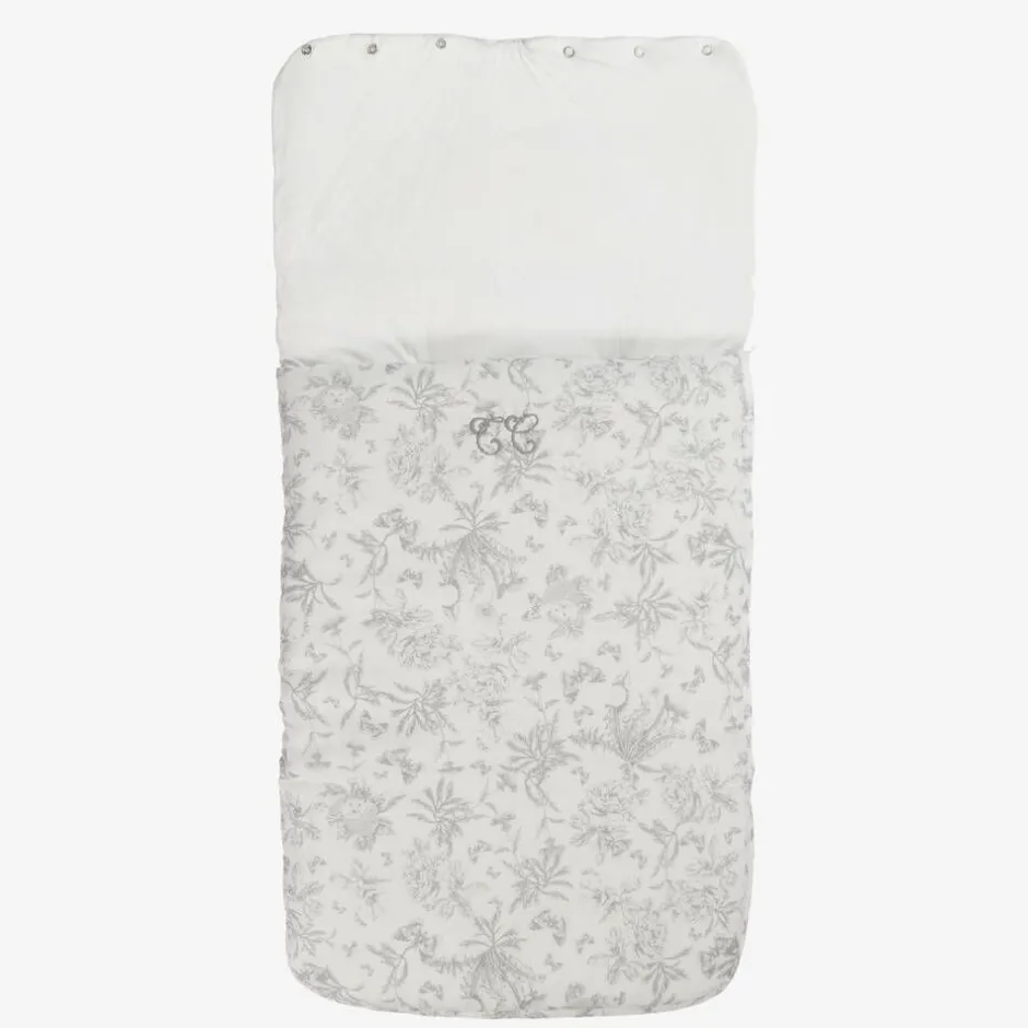 Tartine et Chocolat Grey Toile De Jouy Cotton Nest (81cm) New