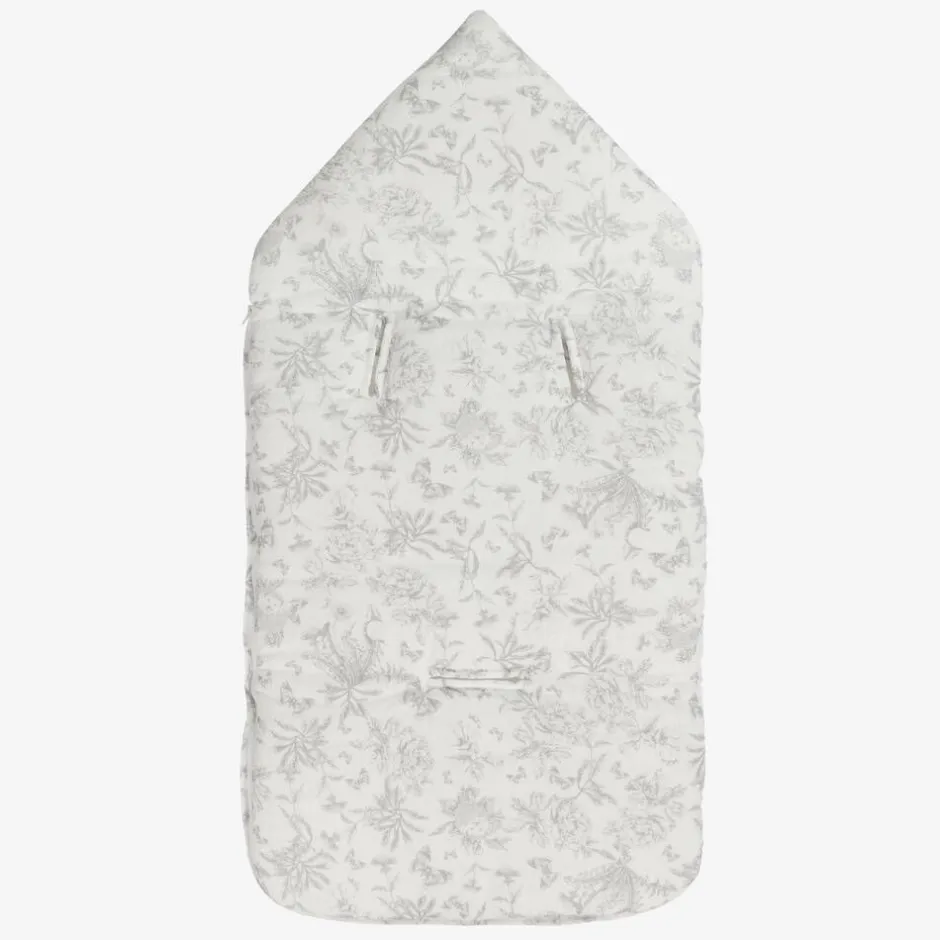 Tartine et Chocolat Grey Toile De Jouy Cotton Nest (81cm) New