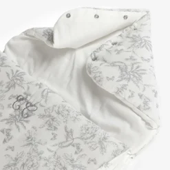 Tartine et Chocolat Grey Toile De Jouy Cotton Nest (81cm) New