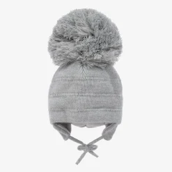 Sätila of Sweden Grey Tuva Giant Pom-Pom Hat Online