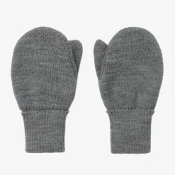 Sätila of Sweden Grey Twiddle Knitted Baby Mittens Outlet