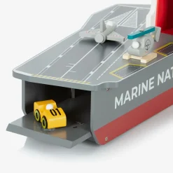 Vilac Grey Wooden Aircraft Carrier Toy (54cm) Hot