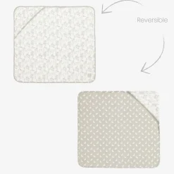 The Little Tailor Grey Woodland Print Cotton Babysuit Set Sale