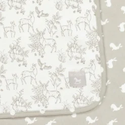 The Little Tailor Grey Woodland Print Cotton Babysuit Set Sale