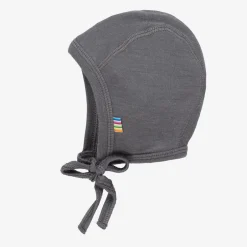 Joha Grey Wool & Silk Baby Bonnet Sale