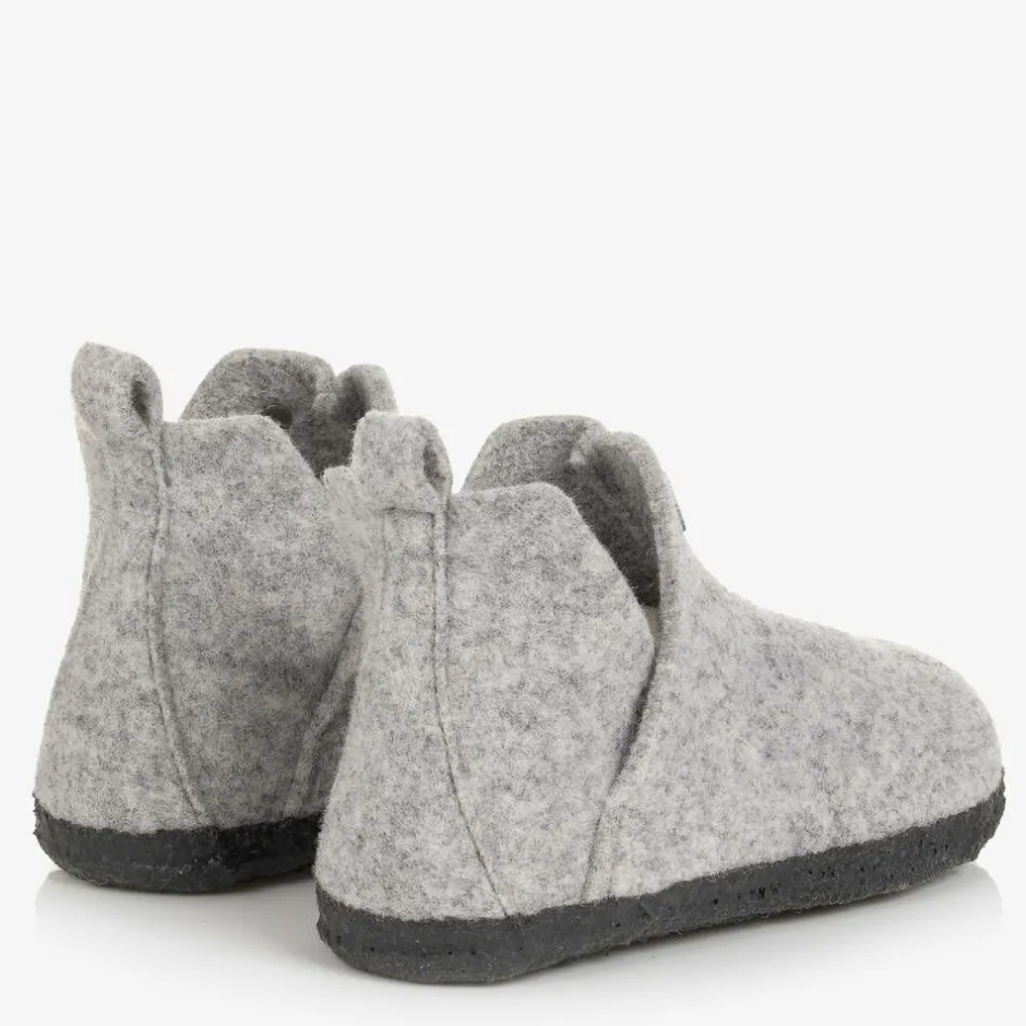 Birkenstock Grey Wool Felt Slippers Best