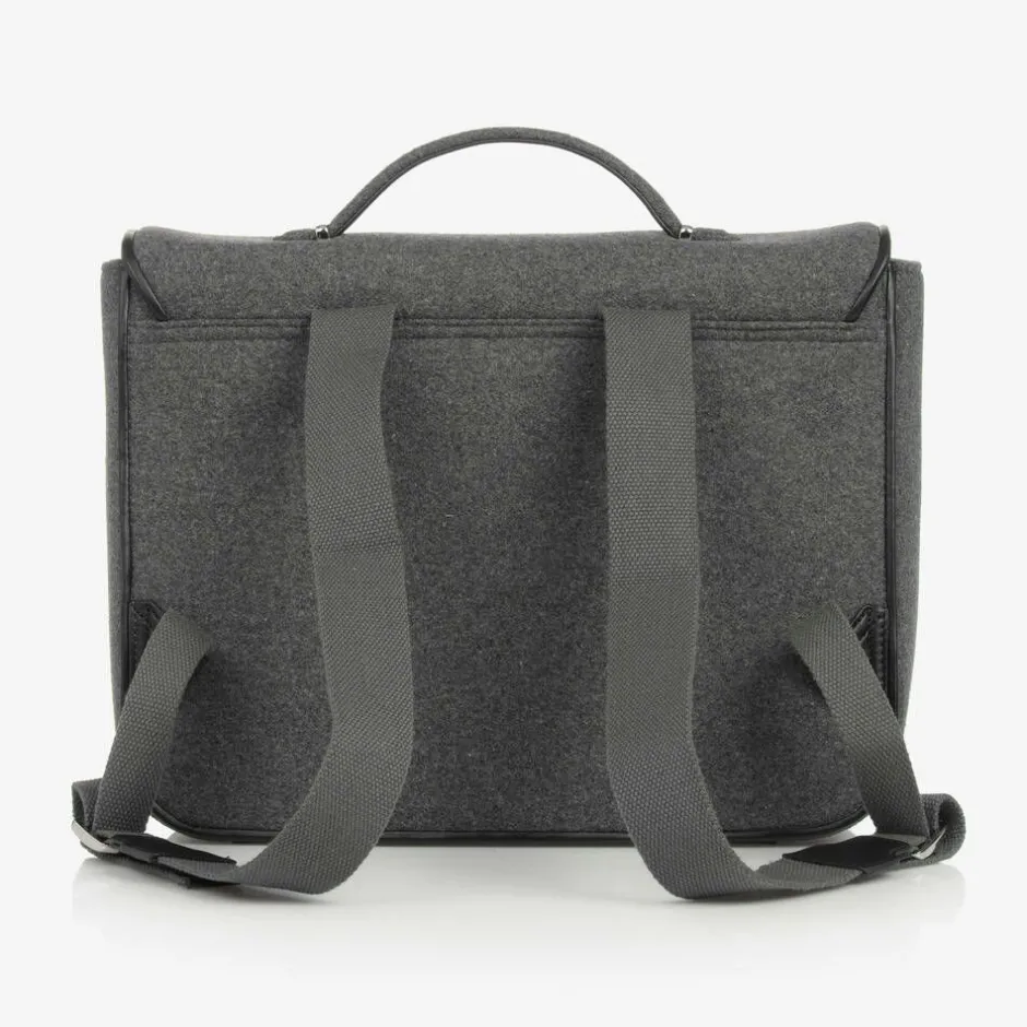 Age of Innocence Grey Wool Satchel Backpack (34cm) Best