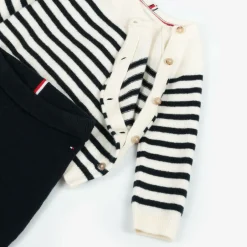 Tommy Hilfiger Ivory & Blue Cotton Baby Leggings Set Best