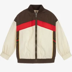 Gucci Ivory & Brown Track Jacket Sale