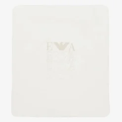 Emporio Armani Ivory & Beige Cotton Padded Blanket (73cm)