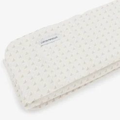Emporio Armani Ivory & Beige Cotton Padded Blanket (73cm)