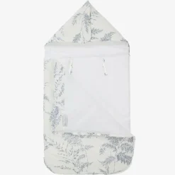 Tartine et Chocolat Ivory & Blue Linen Baby Nest (83cm) Discount