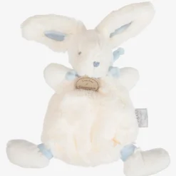 Doudou et Compagnie Ivory & Blue Plush Bunny Doudou (26cm) Best