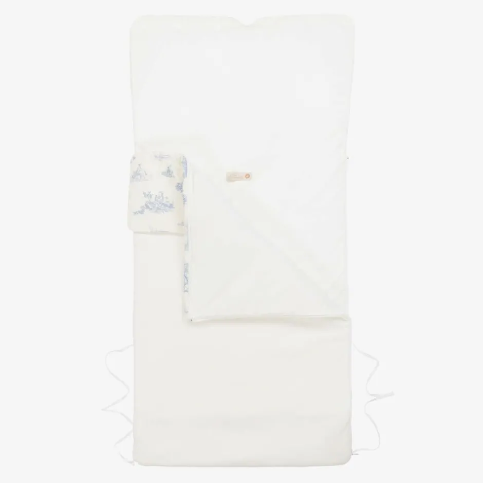 Pureté Du... Bébé Ivory & Blue Toile de Jouy Nest (75cm) Online