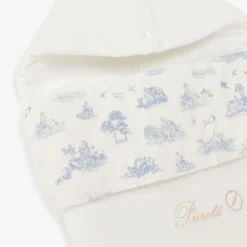Pureté Du... Bébé Ivory & Blue Toile de Jouy Nest (75cm) Online