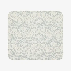 Versace Ivory & Grey Barocco Blanket (75cm) Hot