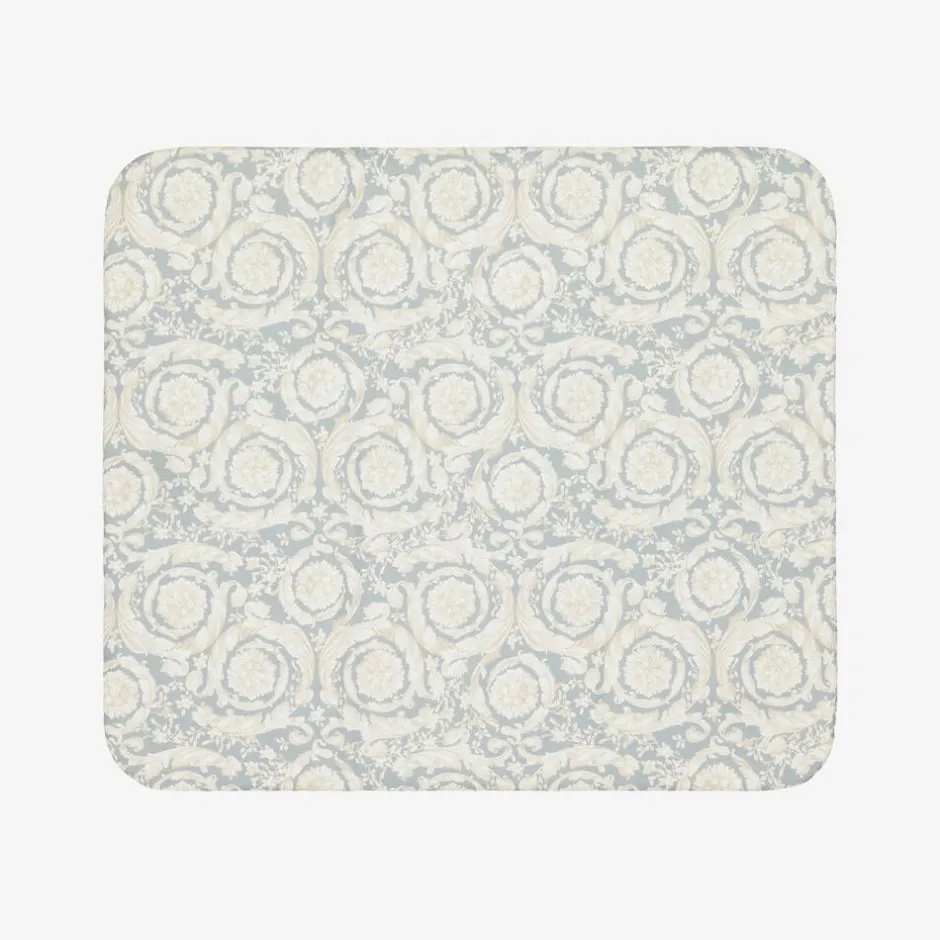Versace Ivory & Grey Barocco Blanket (75cm) Hot