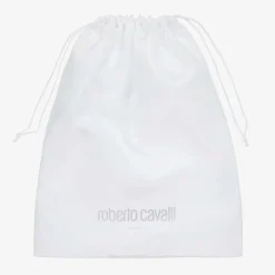 Roberto Cavalli Ivory & Pink Cotton Monogram Baby Nest (73cm) Sale