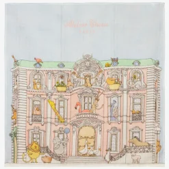 Atelier Choux Paris Ivory & Pink Organic Cotton Swaddles (3 Pack) Hot