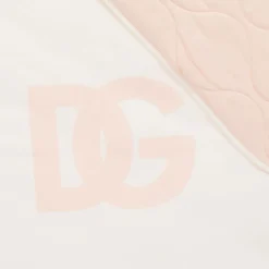 Dolce amp; Gabbana Ivory & Pink Padded DG Blanket (81cm) Best