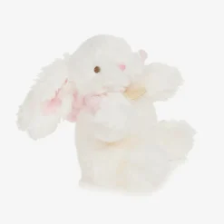 Doudou et Compagnie Ivory & Pink Plush Bunny Soft Toy (16cm) Clearance