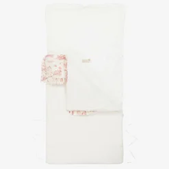 Pureté Du... Bébé Ivory & Pink Toile de Jouy Nest (75cm) Outlet