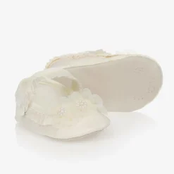 Sarah Louise Ivory Baby Pre-Walker Shoes Clearance