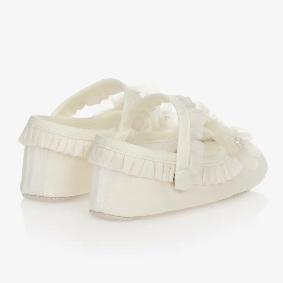 Sarah Louise Ivory Baby Pre-Walker Shoes Clearance