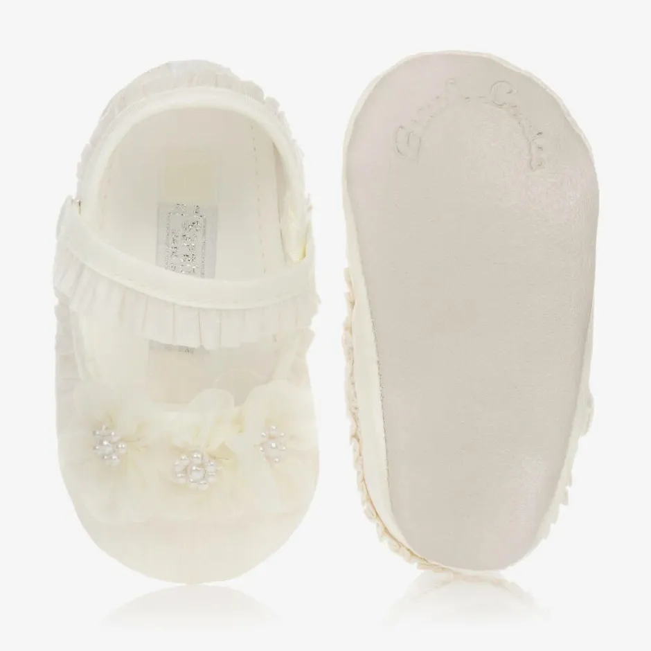 Sarah Louise Ivory Baby Pre-Walker Shoes Clearance