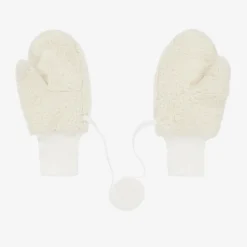 Jamiks Ivory Bouclé Fleece Mittens Best