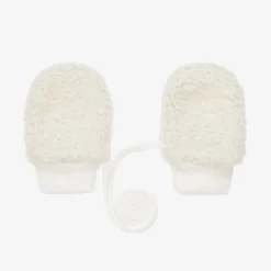 Jamiks Ivory Bouclé Mittens Best