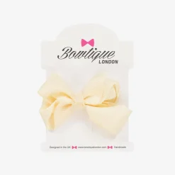 Bowtique London Bow Hair Clip (7cm) Ivory Discount