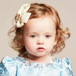 Bowtique London Bow Hair Clip (10cm) Ivory Clearance