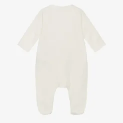 Tartine et Chocolat Ivory Bunny Velour Babygrow Online