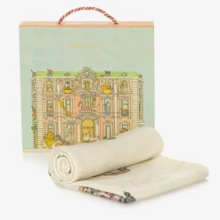 Atelier Choux Paris Ivory Cashmere Blanket (120cm) Hot