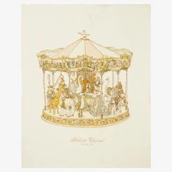 Atelier Choux Paris Ivory Cashmere Blanket (100cm) Hot