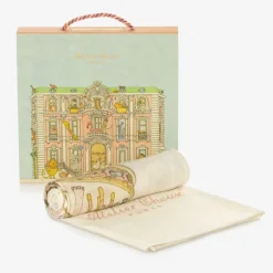 Atelier Choux Paris Ivory Cashmere Blanket (100cm) Hot