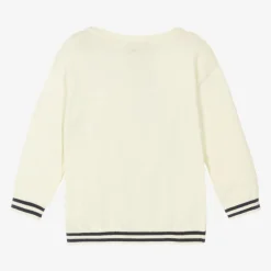 Moschino Baby Ivory Cotton & Wool Sweater