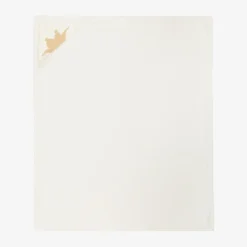 Marie-Chantal Ivory Cotton & Cashmere Hooded Blanket (95cm)