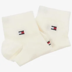 Tommy Hilfiger Ivory Cotton Ankle Socks (2 Pack) Best