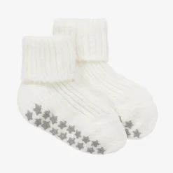 Falke Ivory Cotton Baby Slipper Socks Clearance