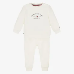 Tommy Hilfiger Ivory Cotton Baby Tracksuit Best