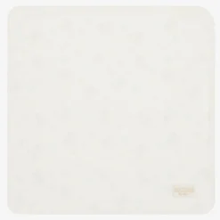 Moschino Baby Ivory Cotton Blanket (70cm) Clearance