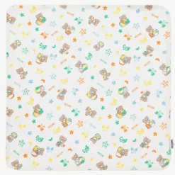 Moschino Baby Ivory Cotton Blanket (70cm) Clearance