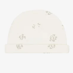 Tartine et Chocolat Ivory Cotton Bunny Hat Discount